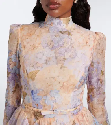 Zimmermann Valiant floral silk and linen minidress | Thumbnail 3 Zimmermann Valiant floral silk and linen minidress | Thumbnail 3