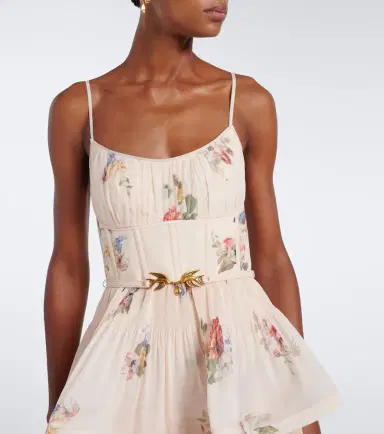 Zimmermann Pleated tiered floral midi dress | Thumbnail 3 Zimmermann Pleated tiered floral midi dress | Thumbnail 3