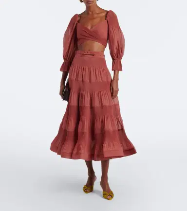 Zimmermann Pleated crop top | Thumbnail 3 Zimmermann Pleated crop top | Thumbnail 3