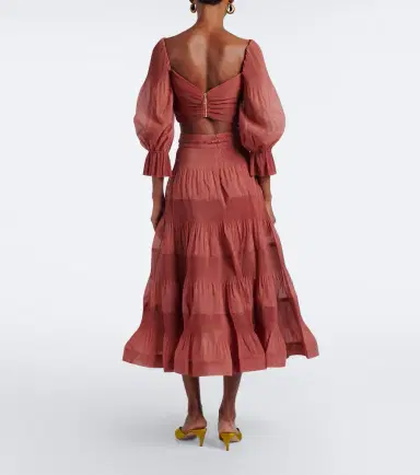 Zimmermann Belted pleated midi skirt | Thumbnail 5 Zimmermann Belted pleated midi skirt | Thumbnail 5