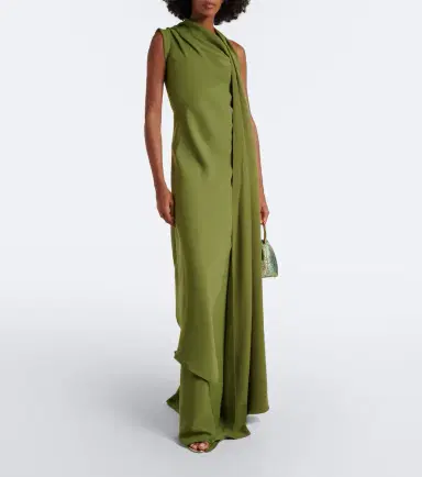 Marmar Halim Draped scarf-detail bustier gown | Thumbnail 3 Marmar Halim Draped scarf-detail bustier gown | Thumbnail 3