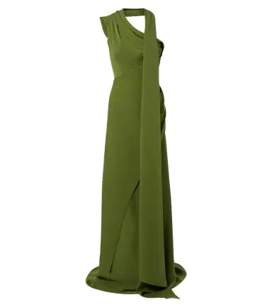 Marmar Halim Draped scarf-detail bustier gown | Thumbnail 1 Marmar Halim Draped scarf-detail bustier gown | Thumbnail 1