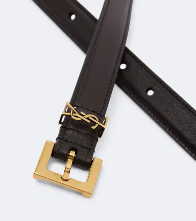Saint Laurent Cassandre leather belt | Thumbnail 2 Saint Laurent Cassandre leather belt | Thumbnail 2