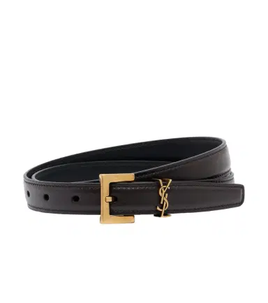 Saint Laurent Cassandre leather belt | Thumbnail 1 Saint Laurent Cassandre leather belt | Thumbnail 1