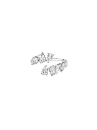 Wish Fine Jewelry 1.64ct Diamond 18K Gold Multi Shape Bypass Ring | Thumbnail 1 Wish Fine Jewelry 1.64ct Diamond 18K Gold Multi Shape Bypass Ring | Thumbnail 1