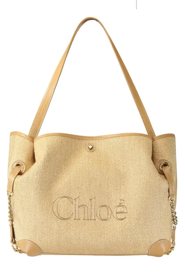 Clover Raffia Bag - Bleached Brown Clover Raffia Bag - Bleached Brown