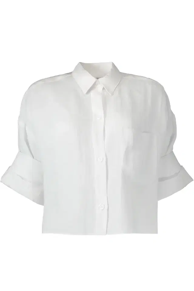 Next Ex Buttoned Linen Shirt - White Next Ex Buttoned Linen Shirt - White