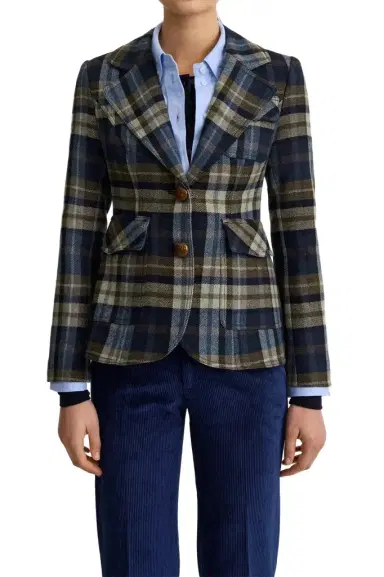SMYTHE Two Button Patch Pocket Blazer | Thumbnail 1 SMYTHE Two Button Patch Pocket Blazer | Thumbnail 1