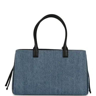 Chanel Chanel Large "Urban Essential" East West Shopping Tote Blue Denim, Black Caviar Gold Hardware | Thumbnail 4 Chanel Chanel Large "Urban Essential" East West Shopping Tote Blue Denim, Black Caviar Gold Hardware | Thumbnail 4