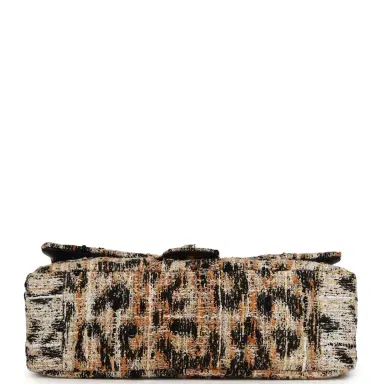Chanel Chanel Maxi Leopard Print "Souplissimo" Small Flap Bag Brown, Black, White Tweed, Mixed Fibers Gold Hardware | Thumbnail 6 Chanel Chanel Maxi Leopard Print "Souplissimo" Small Flap Bag Brown, Black, White Tweed, Mixed Fibers Gold Hardware | Thumbnail 6