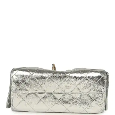 Chanel Chanel Mini 25 Hobo Bag Metallic Silver Caviar Gold Hardware | Thumbnail 7 Chanel Chanel Mini 25 Hobo Bag Metallic Silver Caviar Gold Hardware | Thumbnail 7