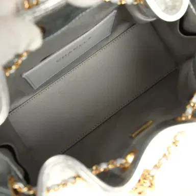 Chanel Chanel Mini 25 Hobo Bag Metallic Silver Caviar Gold Hardware | Thumbnail 8 Chanel Chanel Mini 25 Hobo Bag Metallic Silver Caviar Gold Hardware | Thumbnail 8