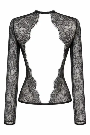LaQuan Smith Deep V Neck Open Back Top | Thumbnail 2 LaQuan Smith Deep V Neck Open Back Top | Thumbnail 2