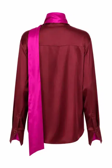 LaQuan Smith Long Sleeve Blouse with Keyhole Detail | Thumbnail 4 LaQuan Smith Long Sleeve Blouse with Keyhole Detail | Thumbnail 4