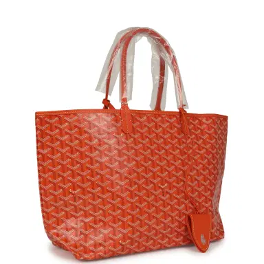 goyard Goyard Goyardine Canvas Orange Saint Louis PM Tote Palladium Hardware | Thumbnail 2 goyard Goyard Goyardine Canvas Orange Saint Louis PM Tote Palladium Hardware | Thumbnail 2