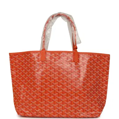 goyard Goyard Goyardine Canvas Orange Saint Louis PM Tote Palladium Hardware | Thumbnail 5 goyard Goyard Goyardine Canvas Orange Saint Louis PM Tote Palladium Hardware | Thumbnail 5