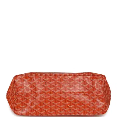 goyard Goyard Goyardine Canvas Orange Saint Louis PM Tote Palladium Hardware | Thumbnail 6 goyard Goyard Goyardine Canvas Orange Saint Louis PM Tote Palladium Hardware | Thumbnail 6