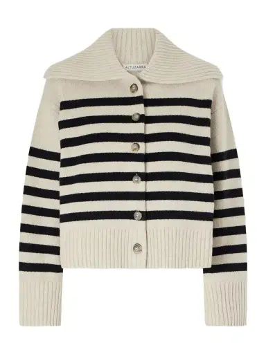 Altuzarra Rainger Striped Wool-blend Cardigan | Thumbnail 1 Altuzarra Rainger Striped Wool-blend Cardigan | Thumbnail 1