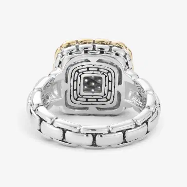 JAI JAI Sterling Silver & 14K Yellow Gold Pave Diamond Statement Ring JJH6017RG-DI - by The Solist | Thumbnail 4 JAI JAI Sterling Silver & 14K Yellow Gold Pave Diamond Statement Ring JJH6017RG-DI - by The Solist | Thumbnail 4