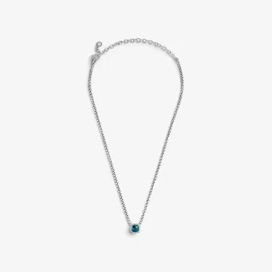 JAI JAI Sterling Silver Diamond & London Blue Topaz Pendant Necklace by The Solist | Thumbnail 3 JAI JAI Sterling Silver Diamond & London Blue Topaz Pendant Necklace by The Solist | Thumbnail 3