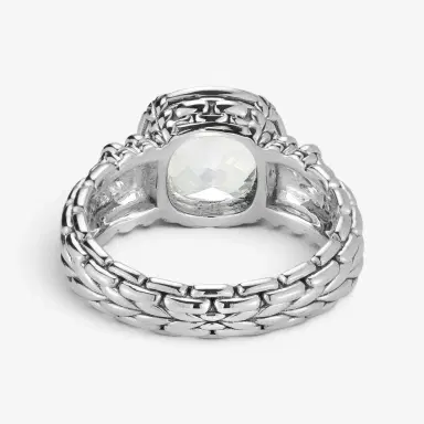 JAI JAI Sterling Silver Diamond & White Topaz Ring JJH6007R-WTDI - by The Solist | Thumbnail 3 JAI JAI Sterling Silver Diamond & White Topaz Ring JJH6007R-WTDI - by The Solist | Thumbnail 3