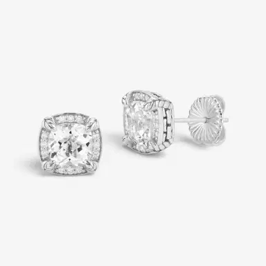 JAI JAI Sterling Silver Diamond & White Topaz Stud Earrings by The Solist | Thumbnail 2 JAI JAI Sterling Silver Diamond & White Topaz Stud Earrings by The Solist | Thumbnail 2