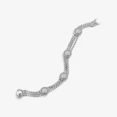 JAI JAI Sterling Silver Diamond Box Chain Bracelet JJH6013B-DI - by The Solist | Thumbnail 2 JAI JAI Sterling Silver Diamond Box Chain Bracelet JJH6013B-DI - by The Solist | Thumbnail 2