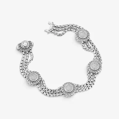 JAI JAI Sterling Silver Diamond Box Chain Bracelet JJH6013B-DI - by The Solist | Thumbnail 3 JAI JAI Sterling Silver Diamond Box Chain Bracelet JJH6013B-DI - by The Solist | Thumbnail 3