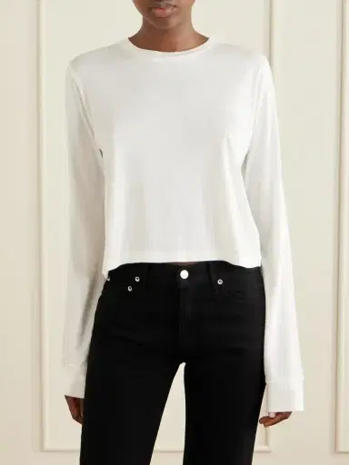 ÉTERNE Cotton And Modal-blend Jersey T-shirt | Thumbnail 3 ÉTERNE Cotton And Modal-blend Jersey T-shirt | Thumbnail 3