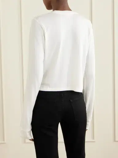 ÉTERNE Cotton And Modal-blend Jersey T-shirt | Thumbnail 4 ÉTERNE Cotton And Modal-blend Jersey T-shirt | Thumbnail 4
