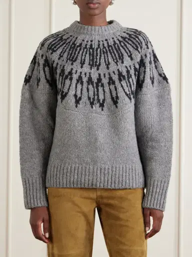 Altuzarra Coleman Intarsia-knitted Wool Sweater | Thumbnail 3 Altuzarra Coleman Intarsia-knitted Wool Sweater | Thumbnail 3