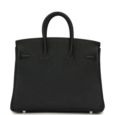 HERMÈS Hermes Birkin 25 Black Togo Palladium Hardware | Thumbnail 4 HERMÈS Hermes Birkin 25 Black Togo Palladium Hardware | Thumbnail 4