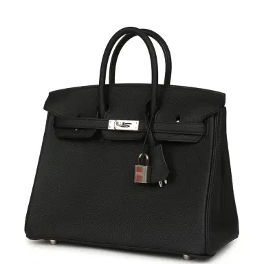 HERMÈS Hermes Birkin 25 Black Togo Palladium Hardware | Thumbnail 5 HERMÈS Hermes Birkin 25 Black Togo Palladium Hardware | Thumbnail 5