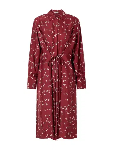 Altuzarra Floyd Belted Printed Silk-twill Midi Dress | Thumbnail 1 Altuzarra Floyd Belted Printed Silk-twill Midi Dress | Thumbnail 1