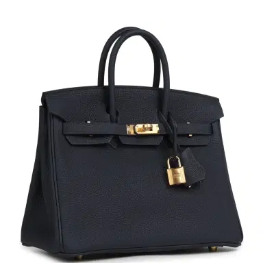 HERMÈS Hermes Birkin 25 Bleu Nuit Togo Gold Hardware | Thumbnail 2 HERMÈS Hermes Birkin 25 Bleu Nuit Togo Gold Hardware | Thumbnail 2