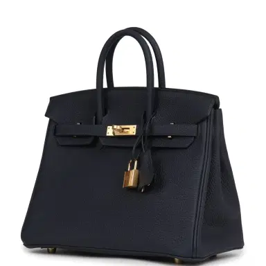 HERMÈS Hermes Birkin 25 Bleu Nuit Togo Gold Hardware | Thumbnail 5 HERMÈS Hermes Birkin 25 Bleu Nuit Togo Gold Hardware | Thumbnail 5