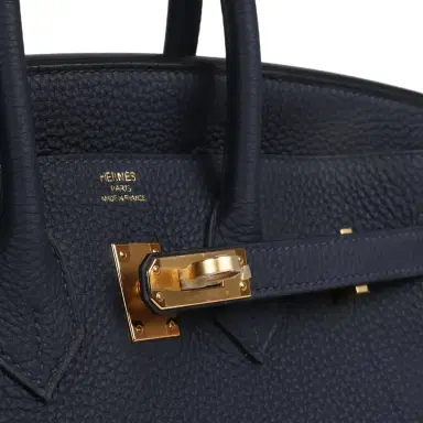 HERMÈS Hermes Birkin 25 Bleu Nuit Togo Gold Hardware | Thumbnail 7 HERMÈS Hermes Birkin 25 Bleu Nuit Togo Gold Hardware | Thumbnail 7