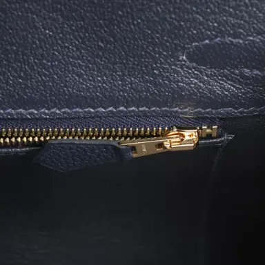 HERMÈS Hermes Birkin 25 Bleu Nuit Togo Gold Hardware | Thumbnail 9 HERMÈS Hermes Birkin 25 Bleu Nuit Togo Gold Hardware | Thumbnail 9