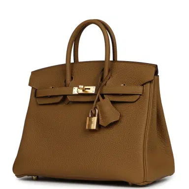 HERMÈS Hermes Birkin 25 Bronze D'ore Togo Gold Hardware | Thumbnail 5 HERMÈS Hermes Birkin 25 Bronze D'ore Togo Gold Hardware | Thumbnail 5
