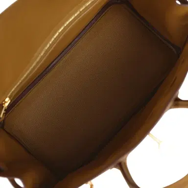 HERMÈS Hermes Birkin 25 Bronze D'ore Togo Gold Hardware | Thumbnail 9 HERMÈS Hermes Birkin 25 Bronze D'ore Togo Gold Hardware | Thumbnail 9