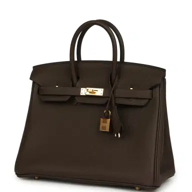 HERMÈS Hermes Birkin 25 Ecorce Togo Gold Hardware | Thumbnail 5 HERMÈS Hermes Birkin 25 Ecorce Togo Gold Hardware | Thumbnail 5
