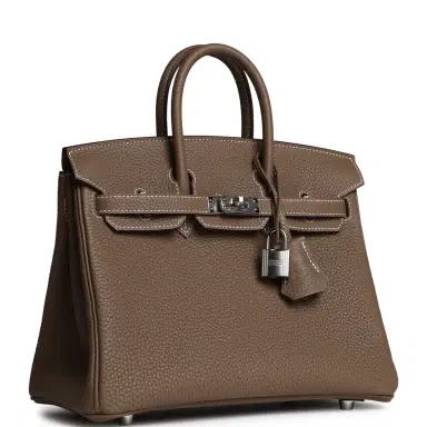 HERMÈS Hermes Birkin 25 Etoupe Togo Palladium Hardware | Thumbnail 2 HERMÈS Hermes Birkin 25 Etoupe Togo Palladium Hardware | Thumbnail 2