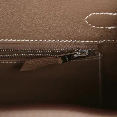 HERMÈS Hermes Birkin 25 Etoupe Togo Palladium Hardware | Thumbnail 8 HERMÈS Hermes Birkin 25 Etoupe Togo Palladium Hardware | Thumbnail 8
