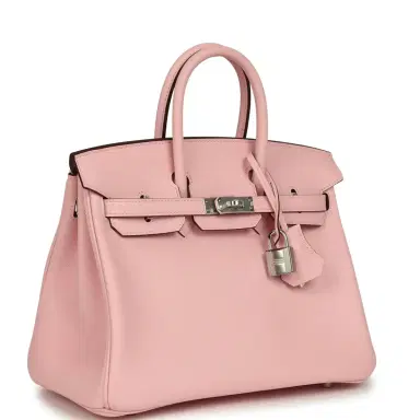 HERMÈS Hermes Birkin 25 Rose Sakura Swift Palladium Hardware | Thumbnail 2 HERMÈS Hermes Birkin 25 Rose Sakura Swift Palladium Hardware | Thumbnail 2