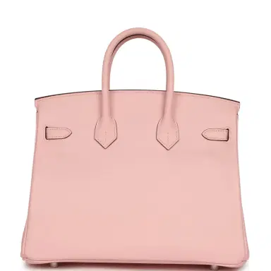 HERMÈS Hermes Birkin 25 Rose Sakura Swift Palladium Hardware | Thumbnail 4 HERMÈS Hermes Birkin 25 Rose Sakura Swift Palladium Hardware | Thumbnail 4