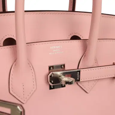 HERMÈS Hermes Birkin 25 Rose Sakura Swift Palladium Hardware | Thumbnail 7 HERMÈS Hermes Birkin 25 Rose Sakura Swift Palladium Hardware | Thumbnail 7