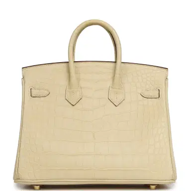 HERMÈS Hermes Birkin 25 Vanille Matte Alligator Gold Hardware | Thumbnail 4 HERMÈS Hermes Birkin 25 Vanille Matte Alligator Gold Hardware | Thumbnail 4