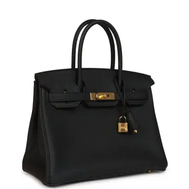 HERMÈS Hermes Birkin 30 Black Togo Gold Hardware | Thumbnail 2 HERMÈS Hermes Birkin 30 Black Togo Gold Hardware | Thumbnail 2