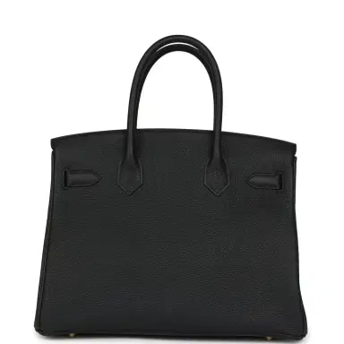 HERMÈS Hermes Birkin 30 Black Togo Gold Hardware | Thumbnail 4 HERMÈS Hermes Birkin 30 Black Togo Gold Hardware | Thumbnail 4