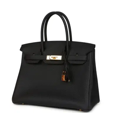 HERMÈS Hermes Birkin 30 Black Togo Gold Hardware | Thumbnail 5 HERMÈS Hermes Birkin 30 Black Togo Gold Hardware | Thumbnail 5